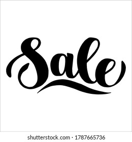 sale hand drAw lettering. Vector illustration