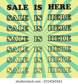 Sale is here Instagram banner. Design for social media poster 