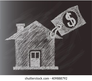 for sale, home, sketch