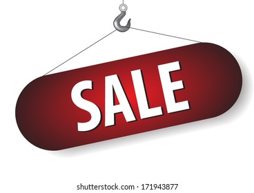 Sale with Hook - vector