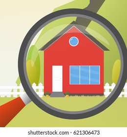 For sale. House flat icon. Design your own apartment. House concept. 