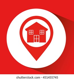 sale house home sold business isolated, vector illustration