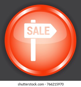 sale icon 3d, for Internet icon and application icon. Vector eps 10.