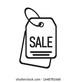 Sale icon. Can be used for additional posters, movies, videos, photos, advertisements, etc. Editable vector.