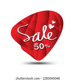 Sale icon, circle polygon vector, sticker, label, buttons, tags, promotion banner, marketing, Design elements for business