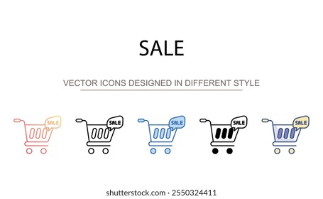 Sale icon design with white background stock illustration