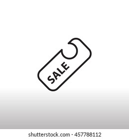  Sale icon flat.