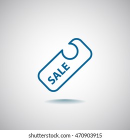 Sale icon flat.