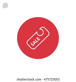  Sale icon flat.