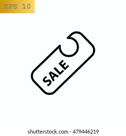  Sale icon flat.