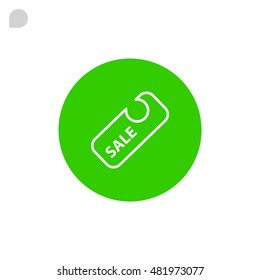  Sale icon flat.