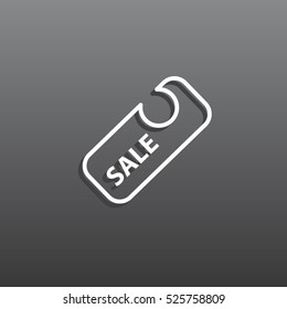  Sale icon flat.