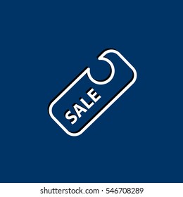  Sale icon flat.