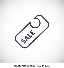  Sale icon flat.