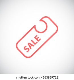  Sale icon flat.