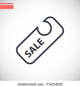  Sale icon flat.