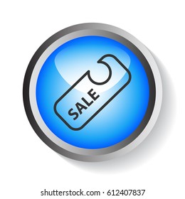  Sale icon flat.