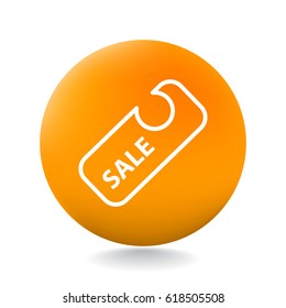  Sale icon flat.