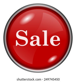 Sale icon. Internet button on white background. 