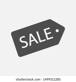 Sale icon isolated on white background. Vector illustration. Eps 10.