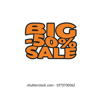 Sale icon isolated on white background. Vector flat design illustration. Special offer icon.