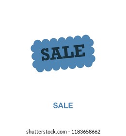 Sale icon. Monochrome style design from shopping center sign collection. UI. Pixel perfect simple pictogram sale icon. Web design, apps, software, print usage.