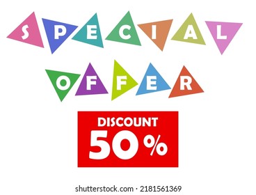 Sale icon on certain percent off with triangle shape. Marketing with discount offer.