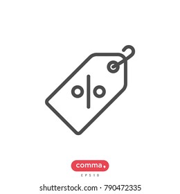 sale icon, price vector, tag symbol.