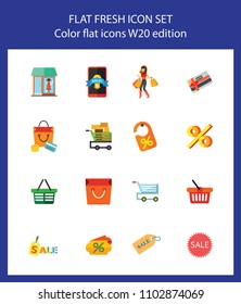 Sale icon set. Can be used for topics like shopping, spending money, consumerism, supermarket
