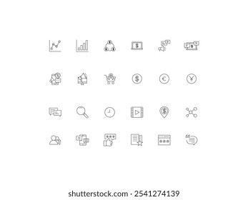 Sale icon set, design, vector illustration