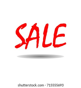 sale icon with shadow