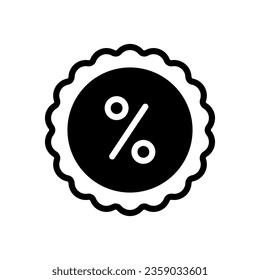 sale icon solid style vector