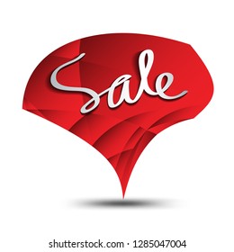 Sale icon, Square polygon vector, sticker, label, buttons, tags, promotion banner, marketing, Design elements for business