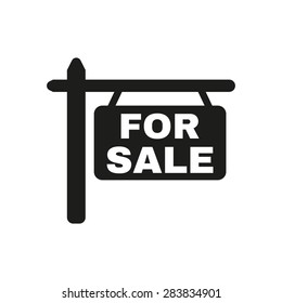 The for sale icon. Sale symbol. Flat Vector illustration. Button Set
