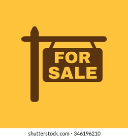 The for sale icon. Sale symbol. Flat Vector illustration. Button Set