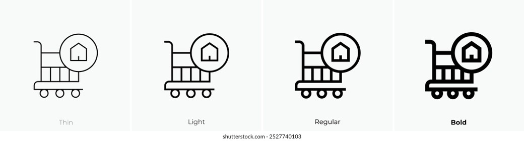 sale icon. Thin, Light Regular And Bold style design isolated on white background