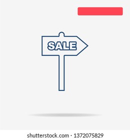 Sale icon. Vector concept illustration for design.