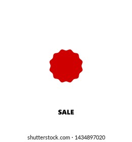 sale icon. sale vector design. sign design. red color
