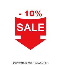 Sale Icon Vector flat design style. Discount Icon