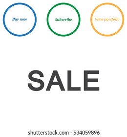 Sale Icon Vector flat design style