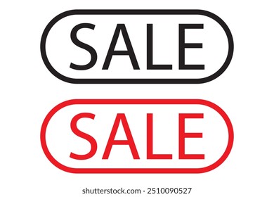 Icono de venta. Vector de venta de estilo plano sobre fondo blanco. Ilustración vectorial.