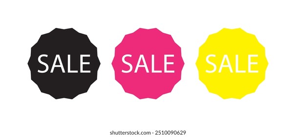 Icono de venta. Vector de venta de estilo plano sobre fondo blanco. Ilustración vectorial.