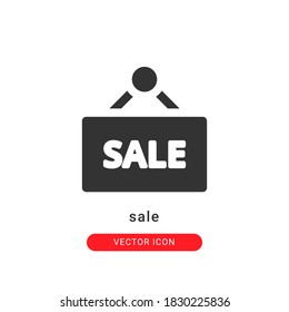 sale icon vector illustration. sale icon glyph design.