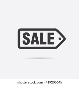sale icon vector tag