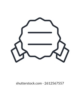 sale icon. vector.Editable stroke.linear style sign for use web design,logo.Symbol illustration.