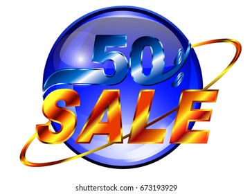 Sale icon in vector.Sale summer discounts. Vector illustration Summer sale.A discounted badge