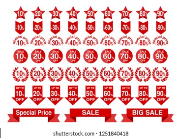 Sale icons set