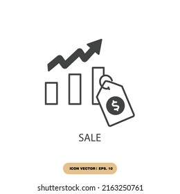 sale icons  symbol vector elements for infographic web