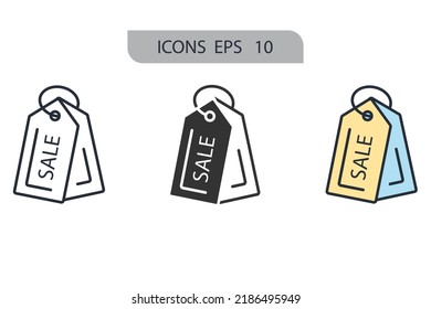 sale icons  symbol vector elements for infographic web
