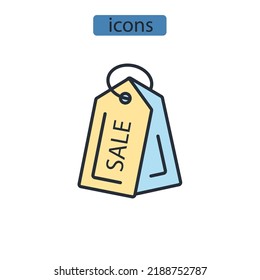 sale icons  symbol vector elements for infographic web